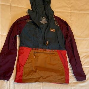 L.L. Bean Colorblock Anorak Jacket
